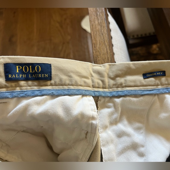 Men’s khaki Polo Ralph Lauren Shorts. Classic fit - 9” - Picture 3 of 3